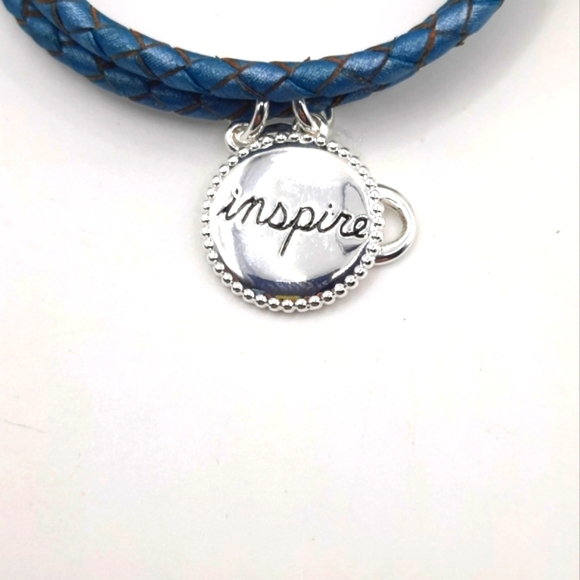 RSVP New Bangle Bracelet Leather with Charms - Picture 7 of 7